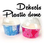 Deksel Dome plastic  T4, 1000 st
